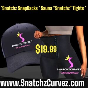 SnatchzCurvez Black Sauna Tights and Snapback Hat